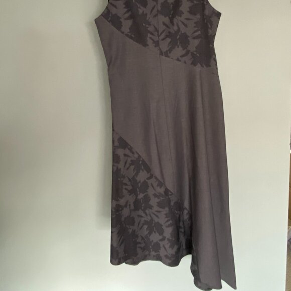 Banana Republic steele gray bias cut sleeveless dress Size 4 - Picture 7 of 8